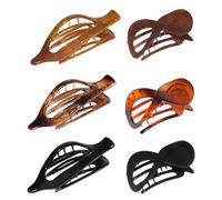 Flat Hair Clips, 6-Piece Non-Slip Hairpin Set, Vintage Horizontal Barrette, Comfortable Banana Hairgrips, Stylish Headdress For Women, Girlfriend, Mother, And Wife
