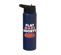 Flat Mars dans l'espace Flat Mars Society Stainless Steel Insulated Water Bottle
