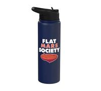 Flat Mars dans l'espace Flat Mars Society Stainless Steel Insulated Water Bottle