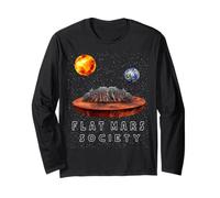 Flat Mars Society Drôle Terre Univers Sci FI Space Science Manche Longue