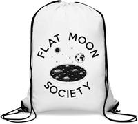 Flat Moon Society Sac de gym avec cordon de serrage Blanc