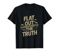 Flat Out The Truth Funny Flat Earth Society T-Shirt Graphique avec Valeur