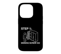 Flat Pack Furniture Assembly Step 1 Missing Screw Humor Coque pour iPhone 14 Pro