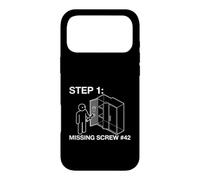 Flat Pack Furniture Assembly Step 1 Missing Screw Humor Coque pour iPhone 17 Pro Max