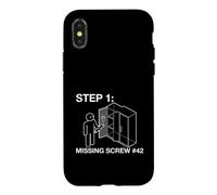 Flat Pack Furniture Assembly Step 1 Missing Screw Humor Coque pour iPhone X/XS