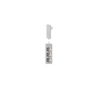 Bachmann FLAT PLUG - Coupe-circuit - entrée : power CEE 7/7 - connecteurs de sortie : 2 - 1.6 m cordon - blanc