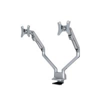 Flat Screen Desk Mount clamp/grommet Silver