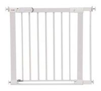 Flat step, Barriere de securite avec barre de seuil ultra plate, largeur 80 cm, De 6 a 24 mois, metal Blanc Neutre G