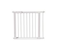 Flat step, Barriere de securite avec barre de seuil ultra plate, largeur 80 cm, De 6 a 24 mois, metal Blanc