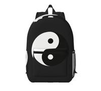 Flat Tao Symbol Sac à dos de voyage léger avec poches 43,2 cm | Imperméable et durable. Convient pour ordinateur portable. Pour le travail, les voyages, le sport.