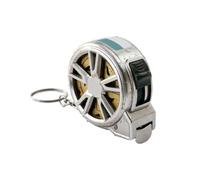 Flat Tape Measure - Hollowed Electroplated Ruler, Compact Locking Mechanism