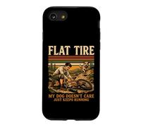 Flat Tire My Dog Doesn't Care Just Keep Running Coque pour iPhone SE (2020) / 7/8