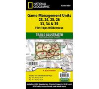 Flat Tops Wilderness GMU (lot de cartes) | National Geographic