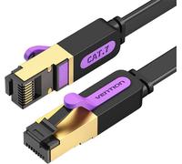 Flat Utp Cat7 Vention Icabk Rj45 Ethernet cable 10Gbps 8M Black