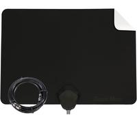 Flatenna - Indoor Digital Hdtv Antenna, 12' Coaxial Cable, Superior Reception Range & Signal Reliability, Supports 4K Smart Tvs, Ota Broadcast & Nextgen Tv, Easy Install