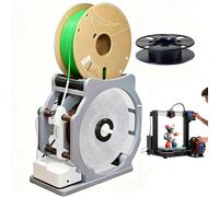 flatpincololee Enrouleur de Filament 3D Automatique avec Bobine Vide - Vitesse programmable, capteur Start/Stop, Moteur Silencieux, Compatible Fil ≤4mm, PLA/ABS/PETG, pour Atelier et imprimante 3D