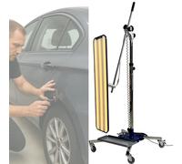 flatpincololee Lampe de débosselage sans Peinture LED 93×26 cm/36.6 * 10.2in, réflecteur 6 Couleurs, Large Angle, câble 5 m, Support Durable 12V - Outil PDR pour réparation de Bosses carrosserie