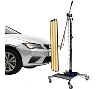 flatpincololee Lampe de débosselage sans Peinture (PDR Light), 6 Bandes LED réglables, 3 Zones d'éclairage, Alimentation 12 V/CA, Support réglable en Hauteur - Lampe à réflecteur de débosselage A