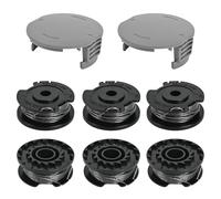 Flaveano Bobine Fil Coupe Bordure pour Bosch EasyGrassCut Rotofil, 6 Bobines et 2 Couvercles, Fil Débroussailleuse