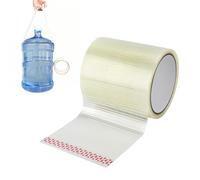 FLAVNTEL Ruban de Réparation Transparent 12,2 m x 8 cm pour Auvent, Tente et Bâche, Bande Adhésive Imperméable et Résistante à la Déchirure, pour Camping-Car, Toile, Nylon, Cuir, Métal et Verre