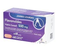 FLAVONOIDE VIATRIS CONSEIL 500MG COMPRIME PELLICULE Comprimé(S) 60 pc(s)