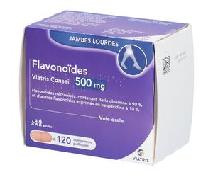 FLAVONOIDES VIATRIS CONSEIL 500MG COMPRIME PELLICULE Comprimé(S) Pelliculé(S) 120 pc(s)