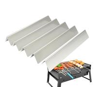 Flavorizer Bars, 5-Pack Grill Burner Covers, Dishwasher Safe Aroma Rails, 15.28x2.6x2.24 Inches Replacement Accessories for Outdoor Cooking, BBQ Grilling