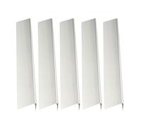 Flavorizer Bars, 5-Pack Grill Burner Covers, Replacement Accessories with Dishwasher-Safe Aroma Rails for Outdoor Cooking and Barbecue Grilling Setup, 15.28x2.6x2.24 Inches