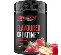 Flavoured Creatine poudre - 550 g - créatine monohydrate + L-taurine - créatine micronisée aromatisée - sans sucres & excellente solubilité - végane (Red Apple)