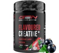 Flavoured Creatine poudre - 550 g - créatine monohydrate + L-taurine - créatine micronisée aromatisée - sans sucres & excellente solubilité - végane (Blackcurrant)