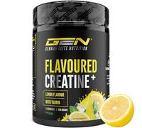 Flavoured Creatine poudre - 550 g - créatine monohydrate + L-taurine - créatine micronisée aromatisée - sans sucres & excellente solubilité - végane (Lemon)