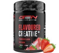 Flavoured Creatine poudre - 550 g - créatine monohydrate + L-taurine - créatine micronisée aromatisée - sans sucres & excellente solubilité - végane (Strawberry)
