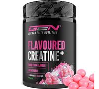 Flavoured Creatine poudre - 550 g - créatine monohydrate + L-taurine - créatine micronisée aromatisée - sans sucres & excellente solubilité - végane (Bubblegum)