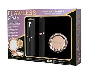 FLAWLESS - Coffret Epilateurs - Epilateurs Visage + Sourcils + Brosse de Nettoyage + Miroir Offert - USB Rechargeable