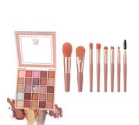 Flawless Eyeshadow Palette, 25 Matte & Iridescent Pigment Shades, 25 Shades Color Icon Eyeshadow Palette, Long-Lasting and Easy Blending Formula, Contient 8 Pinceaux à Ombre à Paupières