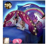 FLAYOR Dream Tents - Tente De Rêve, De Jeu, Pop Up, De Lit, Escamotable Pour Enfants, Garçons Filles, Intérieur, Cadeau De Noël (Licorne)