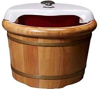 FLBT Bain de pieds en bois Seau Repose-pieds en bois, robuste et durable Naturel Épais Sauna Repose-pieds Peut tremper, Masser les pieds, Améliorer le sommeil Supereasytouse Nécessaire