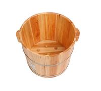 FLBT Bois Bain de Pieds Seau Bain de Pieds Tonne,Bain de Pieds,Bain de Pédicure Parfumé,Bain de Pieds,Ménage Fût, Vapeur, Bol de Pédicure, MiddleAndOldAgedHealthGifts,2 Styles (Hauteur : requis