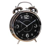 FLBT ChevetAlarmeHorloge8 PoucesAlarmeHorlogeRétroPocheMontreMétalClocheÉlectroniqueMontreAlarmeHorlogeSalonChambreChambreMaisonDécorationsEnfantsCadeauArgent Needed