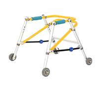 FLBT Déambulateur Pliable léger pour Enfant avec 4 Roues, Aide à la Marche réglable en Hauteur pour Les Enfants handicapés ou atteints de paralysie cérébrale (Taille : S) Needed