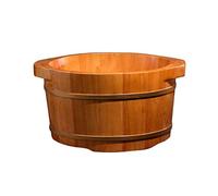 FLBT Seau de bain de pieds en bois - Bain à remous - Pour pédicure, trempage des pieds - Pour adultes - Supereasytouse Needed