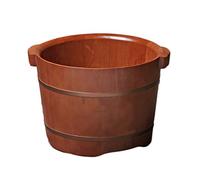 FLBT Seau de bain de pieds en bois Chêne Pédicure Baignoire de bain de pieds ménagers Baril de pied vapeur, bol de pédicure, bain de pieds, bain de pieds, cadeau de santé pour les personnes moyennes