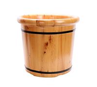 FLBT Seau de bain de pieds en bois de cèdre, tonneau de pédicure, bol de pédicure, spa de massage cèdre, fûts de pédicure, main lisse, délicat fûts de pédicure (taille : 25 cm 42 cm) (36 cm x 42 cm