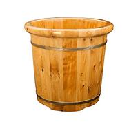 FLBT Seau de bain de pieds en bois massif, rehausseur de plancher en bois, bol de pédicure, massage spa fûts de pédicure, bain de pieds domestique, 36 cm Supereasytouse Needed