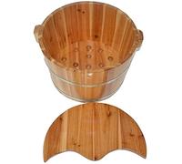 FLBT Tonneau en bois - Bain de pieds en bois - Bain de pieds en bois - Bain de pieds en bois (24 cm x 38 cm)