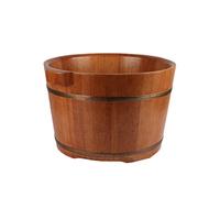 FLBT Tonneau en bois, bain de pieds, seau en bois, seau en bois pour pédicure, trempage des pieds, bain de pieds, jacuzzi, bassin pour adultes