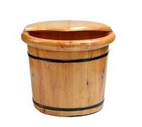 FLBT Tonneau en bois pour bain de pieds, bain de pieds, bain de pieds, jacuzzi, seau en bois pour pédicure, repose-pieds pour adultes, trempe les pieds nécessaire