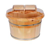 FLBT WoodenFassFootSpaFootSoak Seau pour les pieds, pour adultes, seau en bois pour pédicure, bain de pieds, jacuzzi, plante des pieds SoakingFeet (taille : C) Nécessaire