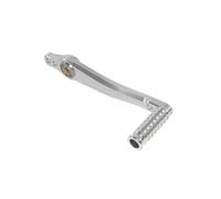 FLBZBLKASL Levier de vitesses pliable pour moto Kit de pédale frein/dérailleur réglable CNC à double roulement avec repose-pieds pour moto, compatible les commandes reculées(Right - Silver)