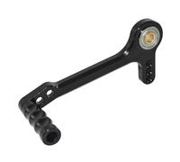 FLBZBLKASL Levier de vitesses pliable pour moto Pour Commandes Reculées Rechange Les Moto Double Roulement Le Levier Vitesse Ou Frein Pédale Changement Avec Repose-pieds(Left - Black)